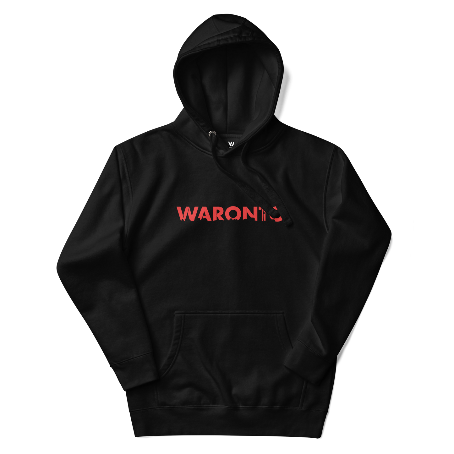Waronto Black Unisex Hoodie