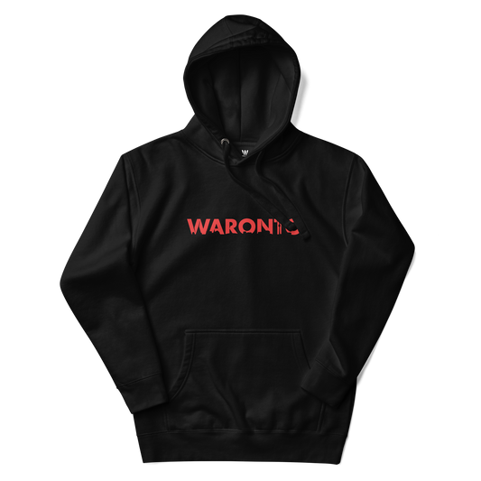 Waronto Black Unisex Hoodie